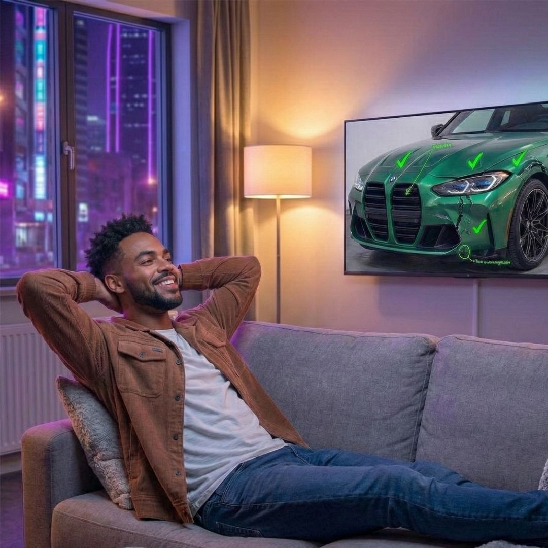 Der Kunde bekommt sein Geld. Der Schaden wurde reguliert und er ist sehr zufrieden mit der Arbeit von Inspekto Kablan